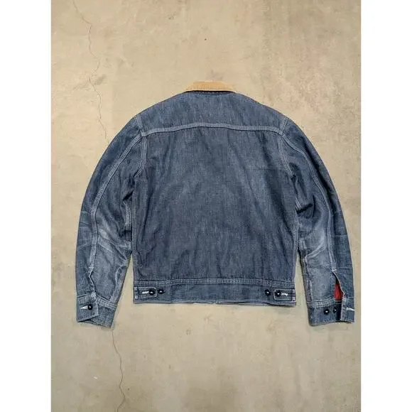 VTG 60-70 Lee Denim Jean Jacket 91B 36R Quilted Teardrop Talon Custom Honeycomb - Picture 13 of 16